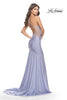 Picture of: Dramatic Rhinestone Dress with Sheer Details and Train in Bright Colors in Light Periwinkle, Style: 31403, Detail Picture 1