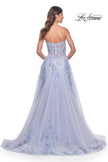Picture of: Sweetheart Strapless Gown with Beautiful Lace Applique in Light Periwinkle, Style: 32082, Detail Picture 5
