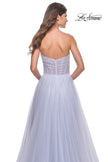 Picture of: Sweetheart Tulle and Rhinestone Prom Dress with Illusion Detail in Light Periwinkle, Style: 31997, Detail Picture 6