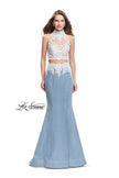 Picture of: Two Piece Long Prom Dress with Beads and Lace in Light Wash, Style: 25805, Main Picture