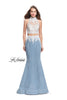 Picture of: Two Piece Long Prom Dress with Beads and Lace in Light Wash, Style: 25805, Main Picture