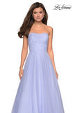 Picture of: Strapless Fully Rhinestone A-Line Prom Dress in Lilac Mist, Style: 27630, Detail Picture 9