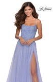 Picture of: A-line Tulle Dress with Beaded Bodice and Pockets in Lilac Mist, Style: 28583, Detail Picture 4