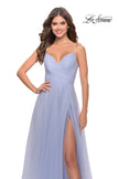 Picture of: Tulle A-Line Prom Dress with Rhinestone Straps in Lilac Mist, Style: 31204, Detail Picture 4