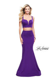 Picture of: Two Piece Jersey Prom Dress with Strappy Back in Majestic Purple, Style: 25553, Detail Picture 2