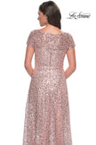 Picture of: Stunning Beaded Gown with Short Sleeves in Dark Emerald, Style: 30122, Detail Picture 6