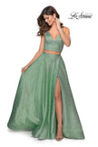 Picture of: Two Piece Shimmer Prom Dress with Pockets in Mint, Style: 28618, Detail Picture 1