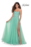 Picture of: A-line Tulle Dress with Beaded Bodice and Pockets in Mint, Style: 28583, Detail Picture 3