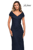 Picture of: Lace Off The Shoulder Cap Sleeve Evening Dress, Style: 27982, Detail Picture 8