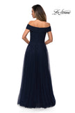 Picture of: Tulle Off the Shoudler A-line Dress with Rhinestones, Style: 28051, Detail Picture 10
