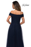 Picture of: Tulle Off the Shoudler A-line Dress with Rhinestones, Style: 28051, Detail Picture 12