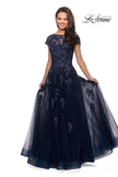Picture of: Long Tulle Gown with Intricate Lace Detailing, Style: 26907, Detail Picture 5