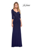 Picture of: 3/4 Sleeve Long Jersey Dress with Sweetheart Neckline, Style: 26955, Detail Picture 5
