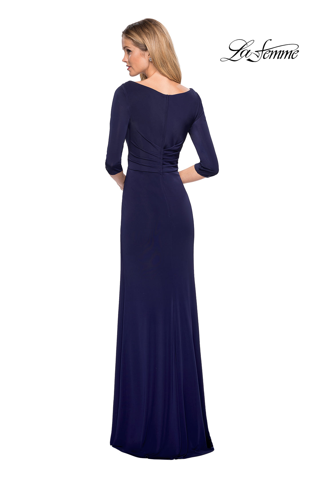 Picture of: 3/4 Sleeve Long Jersey Dress with Sweetheart Neckline, Style: 26955, Detail Picture 6