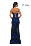 Picture of: Stunning Metallic Prom Dress with Sweetheart Neckline in Navy, Style: 32757, Detail Picture 8