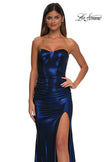 Picture of: Stunning Metallic Prom Dress with Sweetheart Neckline in Navy, Style: 32757, Detail Picture 15