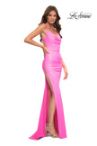 Picture of: Trendy Neon Prom Dress with High Side Slit in Pink, Style: 30603, Detail Picture 2