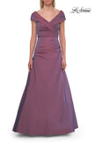 Picture of: Off-the-Shoulder Stretch Taffeta A-Line Gown in Orchid, Style: 33446, Detail Picture 11