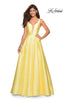 Picture of: A Line Sweetheart Prom Dress with Pockets in Pale Yellow, Style: 26768, Main Picture