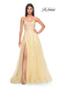 Picture of: Sweetheart Strapless Gown with Beautiful Lace Applique in Pale Yellow, Style: 32082, Detail Picture 2