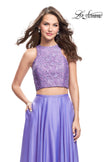 Picture of: Two Piece Prom Gown with Beaded lace Top and Pockets n Periwinkle, Style: 26087, Main Picture