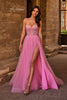 Picture of: Cute A-line Prom Dress with Pearl and Rhinestone Tulle in Pink , Style 32644, Main Picture