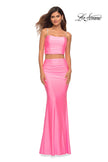 Picture of: Two Piece Dress with Rhinestone Diamond Straps in Pink, Detail Picture 4