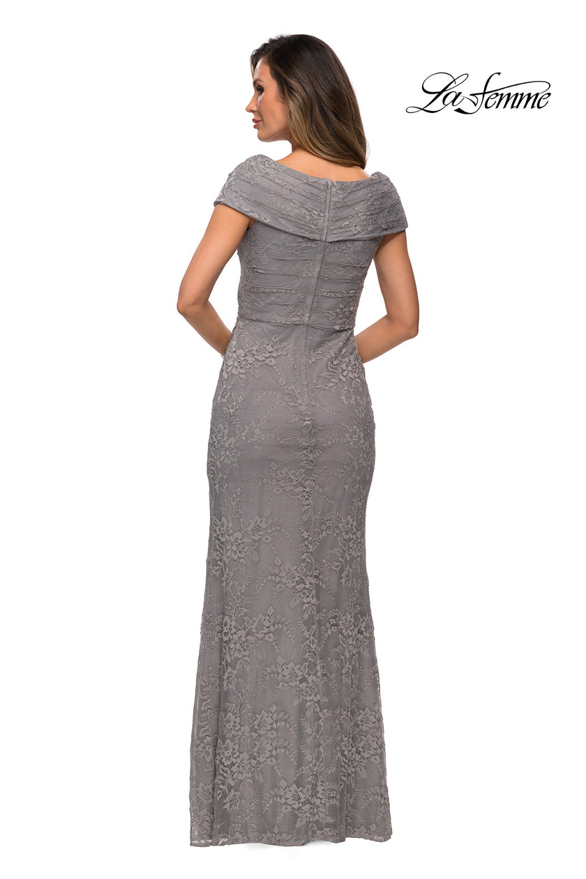 Picture of: Lace Off The Shoulder Cap Sleeve Evening Dress, Style: 27982, Detail Picture 14