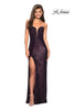 Picture of: Sultry sequin Dress with Sweetheart Strapless Top in Plum, Style: 27670, Main Picture
