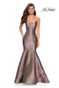 Picture of: Metallic Jersey Mermaid Strapless Prom Dress in Purple/Gold, Style: 27638, Main Picture
