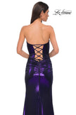 Picture of: Stunning Metallic Prom Dress with Sweetheart Neckline in Purple , Style 32757, Detail Picture 12