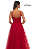 Picture of: Prom Dress with Sparkle Tulle and Ruched Corset Top in Red, Style: 32680, Detail Picture 14