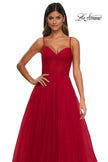 Picture of: Prom Dress with Sparkle Tulle and Ruched Corset Top in Red, Style: 32680, Detail Picture 15