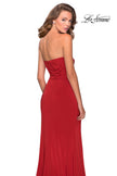 Picture of: Strapless Jersey Prom Dress with All Over Ruching in Red, Style: 28334, Detail Picture 2