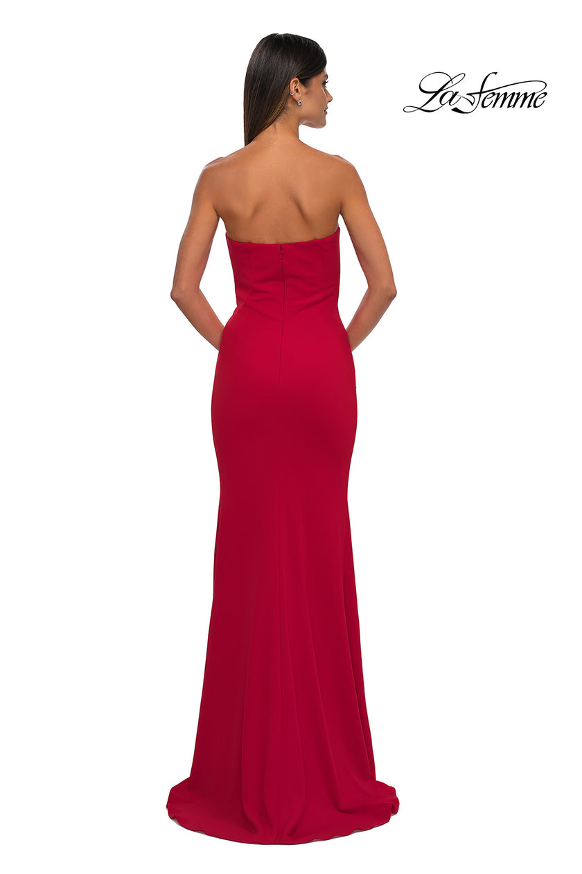Picture of: Simple Prom Dress with Strapless Sweetheart Neckline in Red, Style: 32919, Detail Picture 6