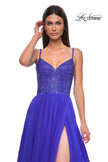 Picture of: Rhinestone Embellished Bodice Prom Dress with Full Skirt in Royal Blue, Style 32668, Detail Picture 8