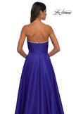 Picture of: A-line Mikado Prom Dress with Rhinestone Neckline in Royal Blue, Style: 33063, Detail Picture 9