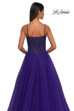 Picture of: Beautiful A-line Prom Dress with Rhinestone Encrusted Corset Top in Royal Purple, Style: 32754, Detail Picture 22