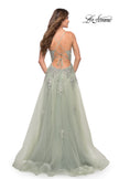 Picture of: Tulle A-line Dress with Jeweled Lace Appliques, Style: 30560, Detail Picture 11