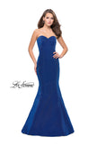 Picture of: Form Fitting Mermaid Prom Dress with Open Back in Sapphire Blue, Style: 25811, Main Picture
