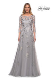 Picture of: A Line Tulle and Lace Gown with Boat Neckline, Style: 29825, Detail Picture 3