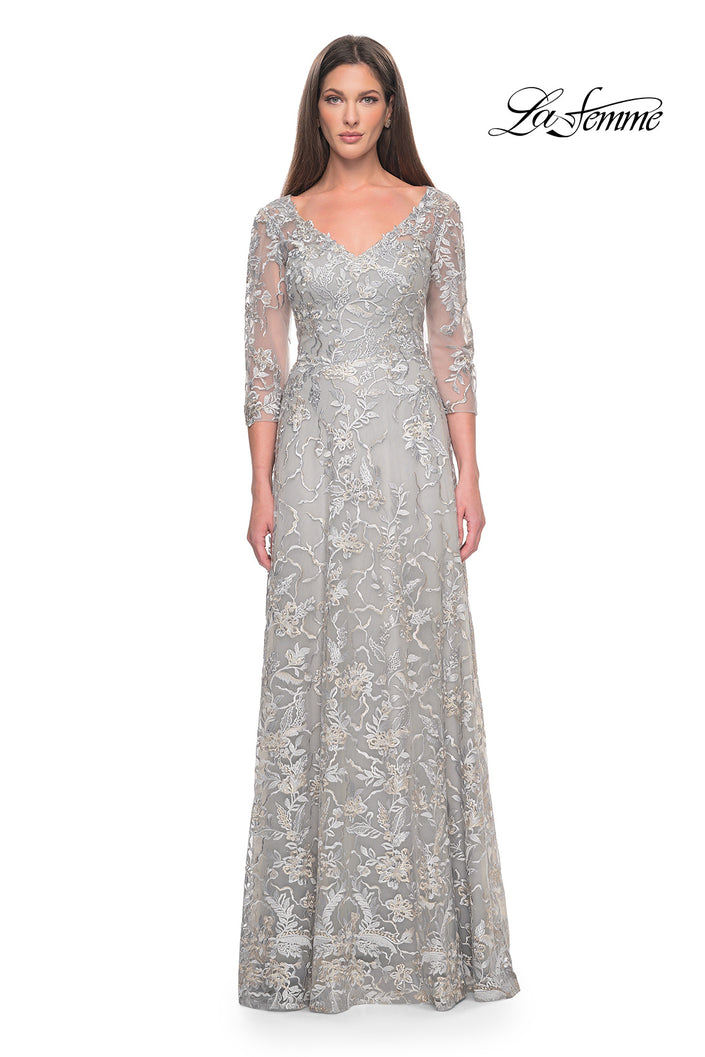 Picture of: Beautiful Lace A-line Mother of the Bride Dress in Navy, Style: 30031, Main Picture