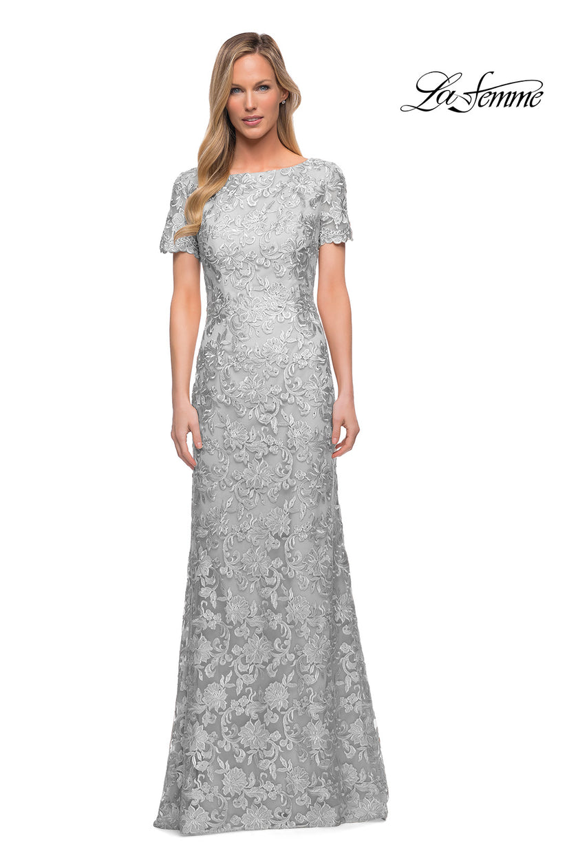 Picture of: Beautiful Lace Mother of the Bride Dress with Short Sleeves, Style: 29161, Detail Picture 5