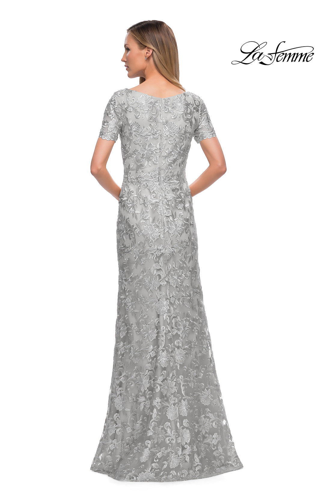 Picture of: Beautiful Lace Mother of the Bride Dress with Short Sleeves, Style: 29161, Detail Picture 6