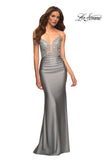 Picture of: Prom Dress with Beautiful Lace Bodice and Jersey Skirt in Silver, Style: 30466, Detail Picture 13