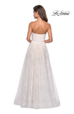 Picture of: Strapless Lace Ball Gown with Sweetheart Neckline in White Nude, Style: 27135, Detail Picture 3