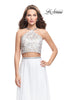 Picture of: Two Piece Dress with Chiffon Skirt and Lace Top in White, Style: 26288, Main Picture