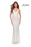 Picture of: Luxurious Soft Sequin Dress with V Neckline, Style: 30523, Detail Picture 12