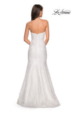 Picture of: sequin Strapless Mermaid Prom Dress in White, Style: 27791, Back Picture