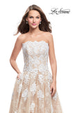 Picture of: Strapless A-line Prom Dress with Tulle in White, Style: 25925, Detail Picture 2